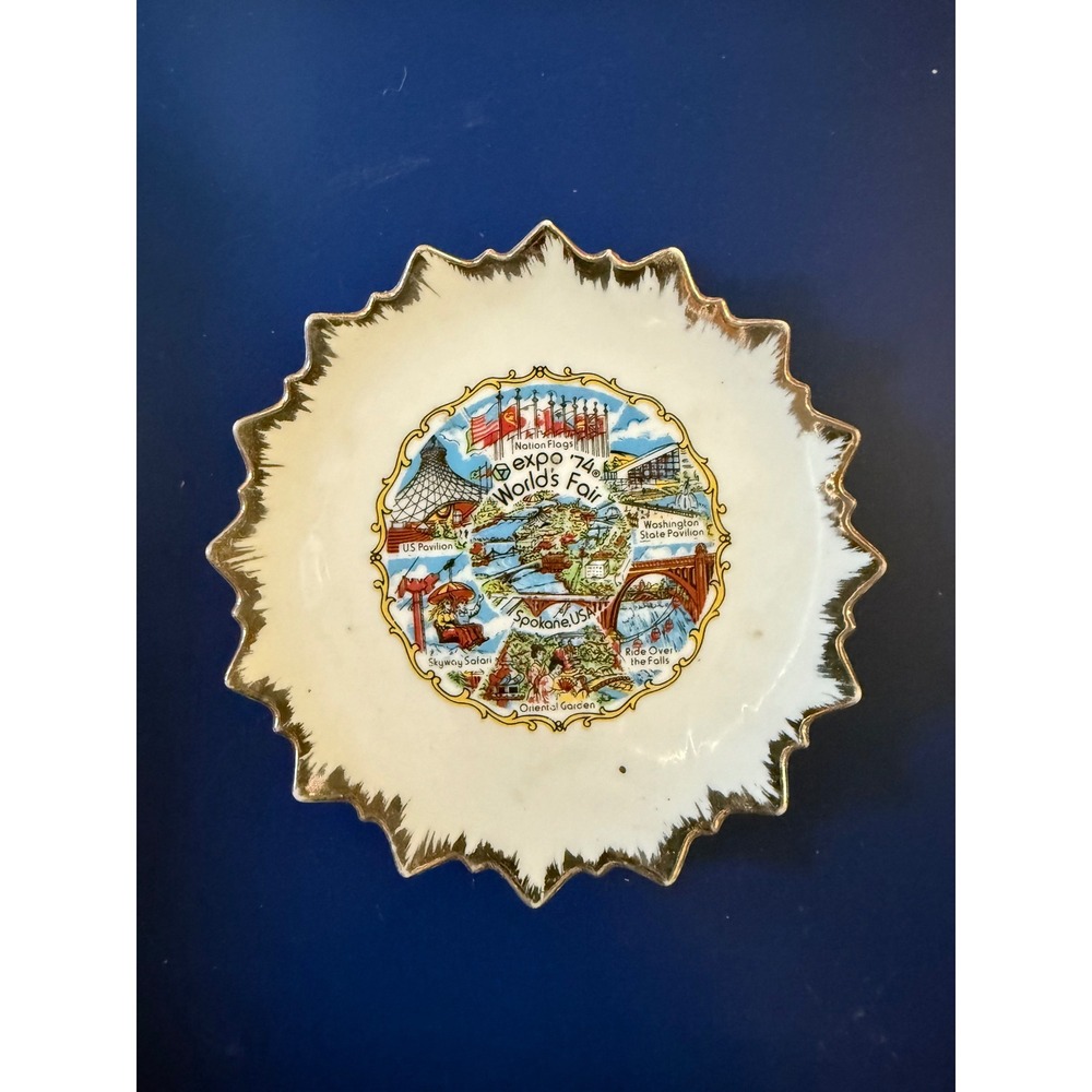 Expo 74 World's Fair Souvenir Plate Decorative Collectible Spokane USA